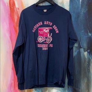 🔥VINTAGE🔥1990 Antique Auto Show Single Stitch Long Sleeve Shirt.
